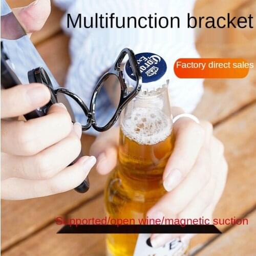 Rotatable Phone Holder 360 Degree Rotatable Magnet Metal Double Finger Ring Smartphone Socket For Magnetic Smartphone Stand