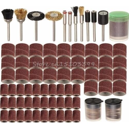 150Pcs Rotary Power Tool Fits Dremel 1/8" Shank Sanding Polish Accessory Bit Set Drop Ship