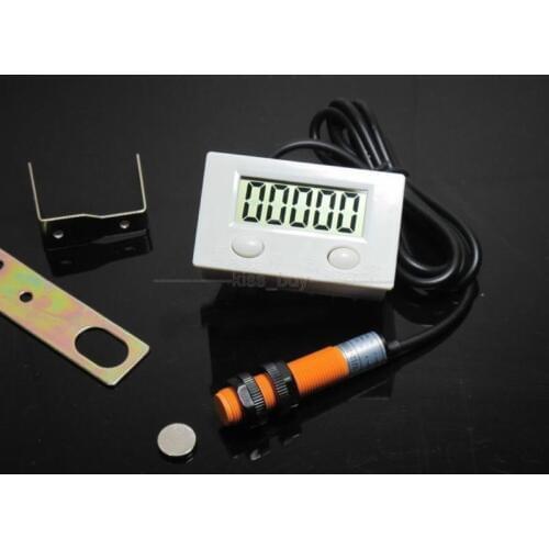 LCD Punch Counter Digital 5 Digit including proximity switch / strong magnetic