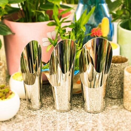 1Pc Soil Plastic Spade Shovel Cup Succulent DIY Bonsai Plant Helper Garden Tool