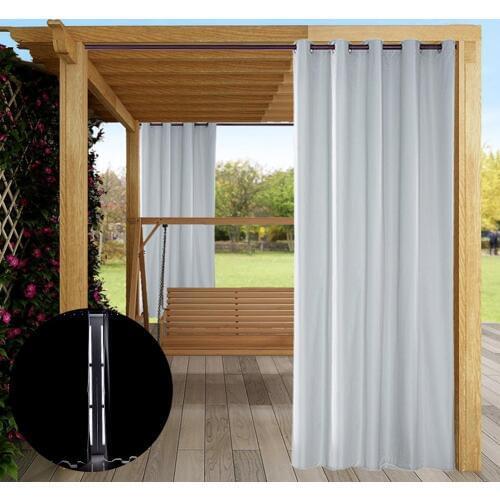1Pc Outdoor Window Curtain Sunlight Blackout Waterproof Drape Patio Porch Decor Curtain Home Textile