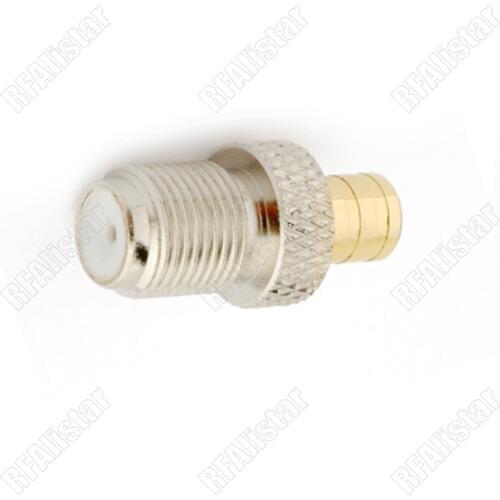 2 Pieces F Jack Female to SMB Female Jack Straight Adapter Connector XM Sirius Satellite