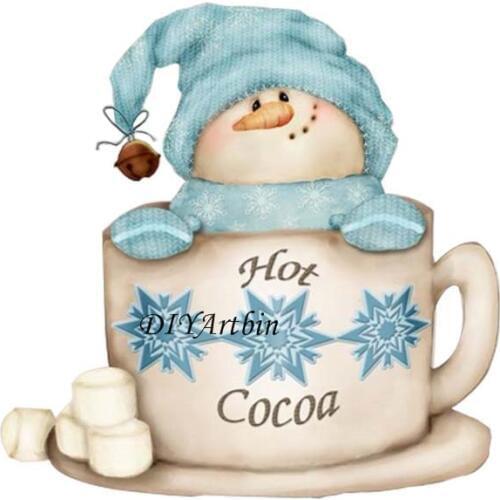 2020 New Christmas Snowman Hot Teacup Cocoa Metal Frame Dies For Card Making New For Embossing Paper Card Craft