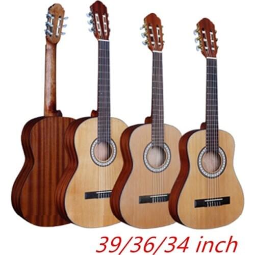 34/36/39 Inch Classical Guitar Picea Asperata Solid Guitar 6 String High Quality Guitar Professional Musical Instrument AGT252