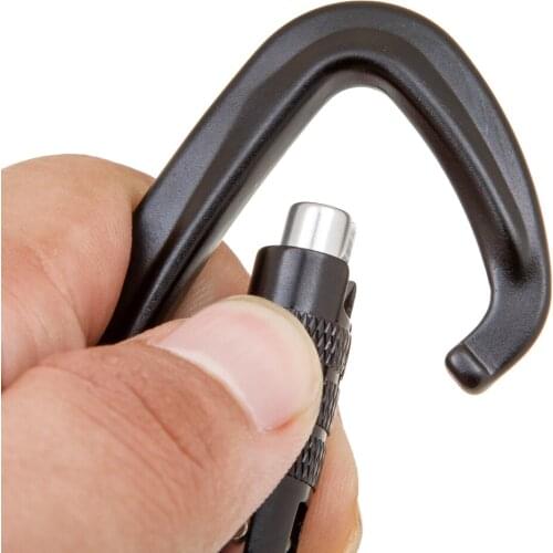 4x Outdoor Self Lock Carabiner Swivel Hook Outdoor Hiking Keychain