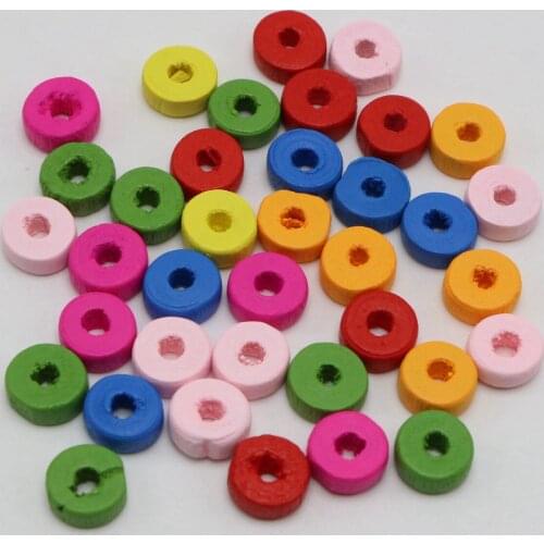 500 white 6mm(1/4") Round Wood Beads~Wooden beads