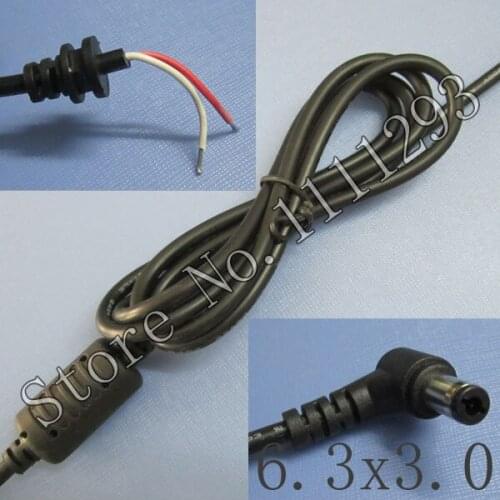 6.3*3.0mm DC Adaptor for ac adapter laptop DC cord , for Toshiba connector cable ( Elbow )