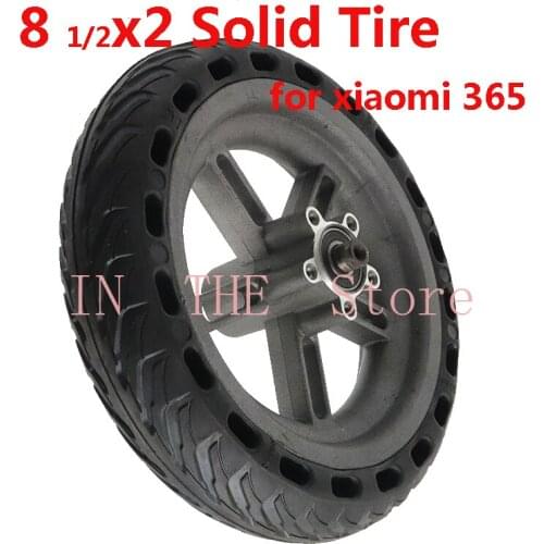 8 1 / 2x2 for Xiaomi electric scooter tire m365 tire solid hole shock absorber non pneumatic 8.5 Inch durable wheel