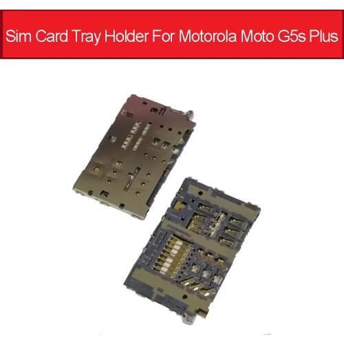 Sim Card Tray Adapter For Motorola Moto G5s Plus SIM Card Reader Socket For Samsung A310 A510 A710 / A3 A5 A7 2016 Replacement