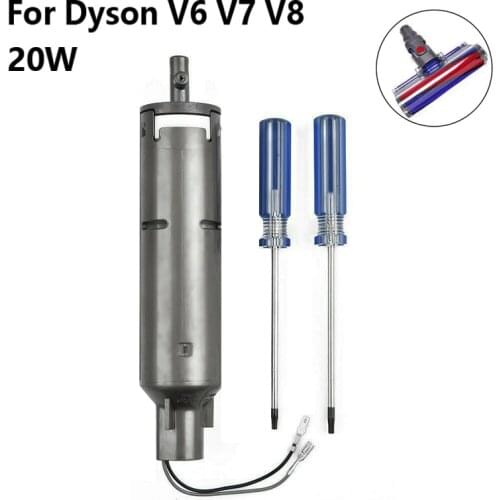 20W Motor Soft Roller Head Vacuum Cleaner Replacement Accessories for Dyson V6 V7 V8 Brushbar Motor Assembly 966792 966792-02