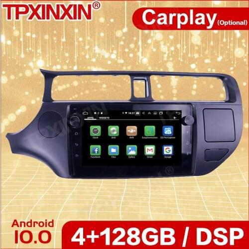 Wireless Carplay Car Android10 Stereo Receiver For KIA RIO 2010 2011 2012 2013 2014 Radio Audio Recorder Head Unit Player Screen