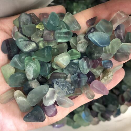 DHX SW natural color fluorite polished crystal stones tumbled meditation healing chakra spiritual cleanser