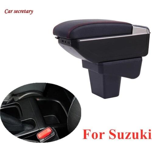 For Suzuki Vitara Double Layer Armrest Box Central Store Content Storage Box with Ashtray Cup holder Accessories Russian version