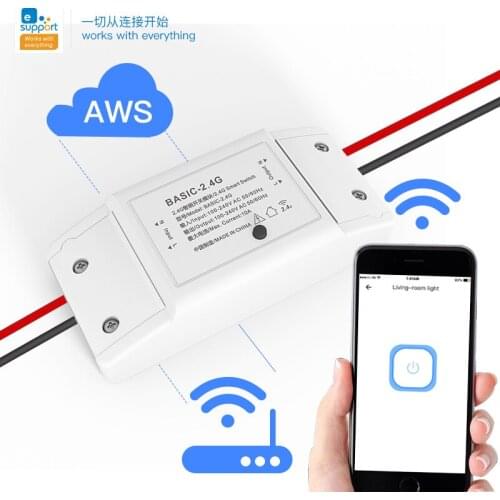 EWeLink 2.4G Bluetooth DIY Smart Wireless Switch Modification Light Controller Module eWeLink APP Remote Control