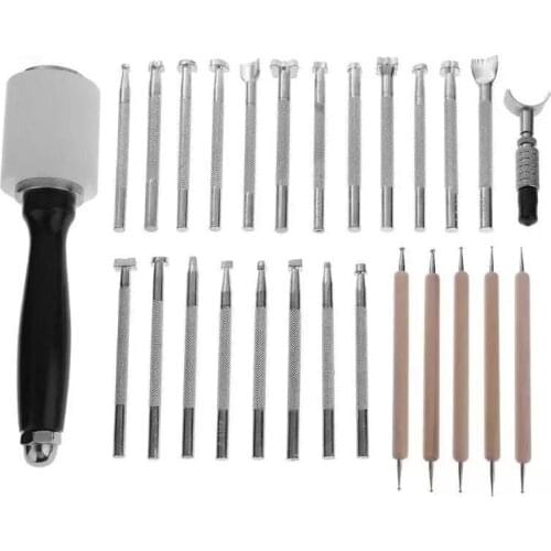 Leather printing tools alloy carving hand-made crafts punching stamps sculpture printing leather art carving tools 27 household