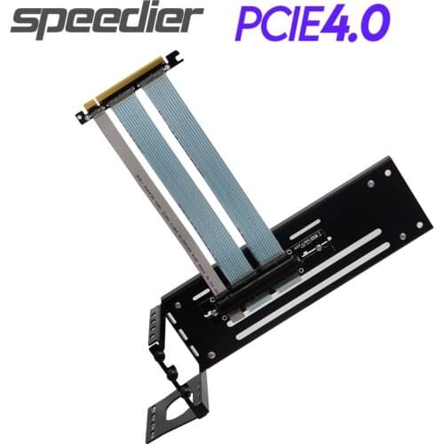 PCI Express 4.0 GPU Riser Cable Vertical Bracket PCIe x16 Flat Extension Cable Gen4 For GTX RTX RX5700xt High-end Graphics Card