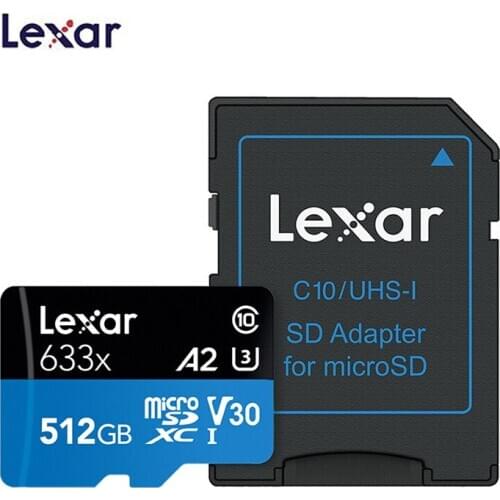 Lexar 633X 95mb/s Micro SD Card TF 32GB/64GB/128GB/256GB/512GB SDXC SDHC Memory MINI TF Card Reader Uhs-1 For Drone Gopro Sport