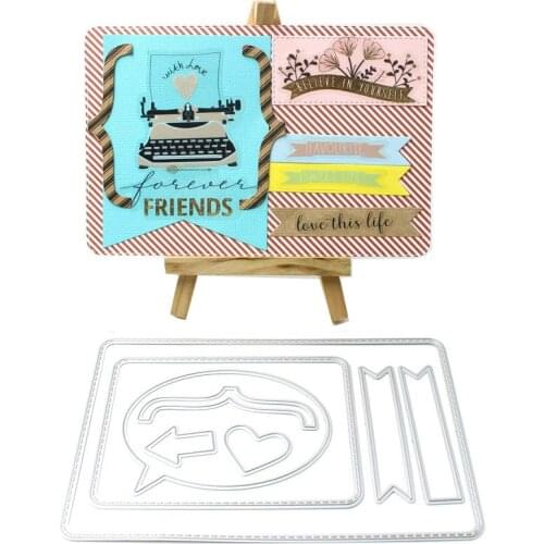 KSCRAFT Photo Frame Label Metal Cutting Dies for DIY Scrapbooking/Card Making/Kids Fun Decoration Supplies
