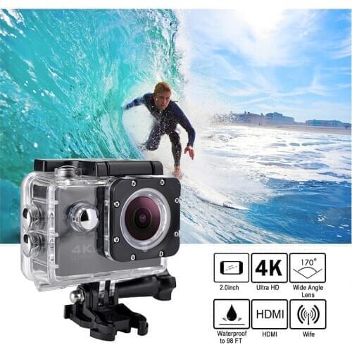 Motorcycle F60R 4k WIFI Remote Action camera 1080p HD 16MP GO PRO Style Helmet Cam 30 meters waterproof Sports DV camera