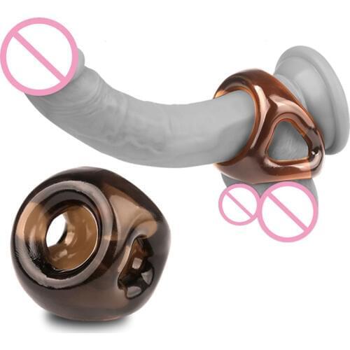 Male Scrotal Binding Cock Ring Time Delay Ejaculation Penis Ring Scrotum Ring Chastity Cage Penis Sleeve Adult Sex Toys for Men