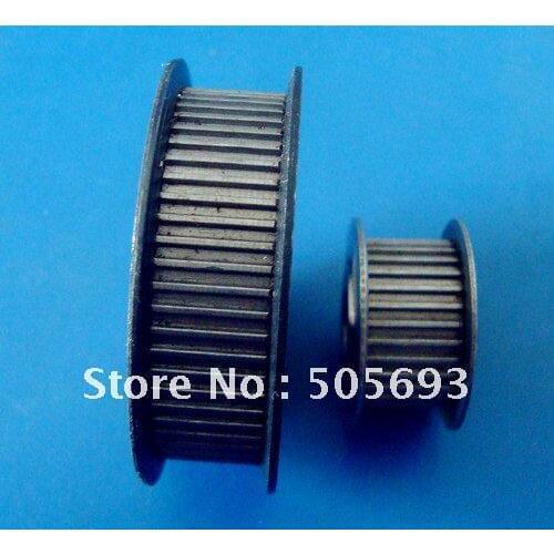 MXL steel timing pulley sell by pair ratio 1:2 pulley 30 and 60 teeth