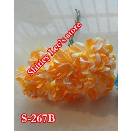 Wholesale--144 bunches=864 Glitter paper flower-- mini glitter paper carnation