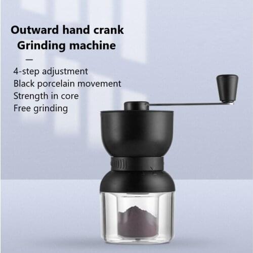 Stainless Steel Manual Coffee Grinder Coffee Maker Hand Burr Mill Grinder Ceramic Corn Coffee Grinding Machine Kitchen Home