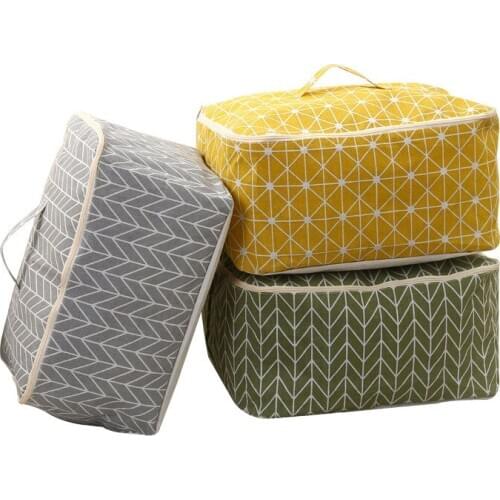 Geometric pattern Folding sorting quilt storage bag waterproof moisture-proof Clothes underwear Wardrobe storage organizer