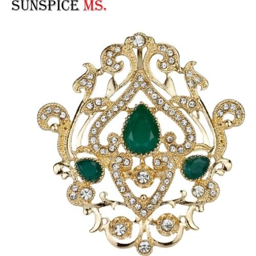 Sunspice Ms. Flower Brooches For Clothes