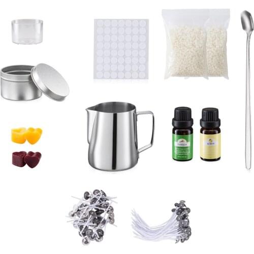 DIY Candle Crafting Tool Kit,DIY Candles Craft Tools Soy Wax Candle Wick Candle Making Tool Suitable For Beginner Welcoming