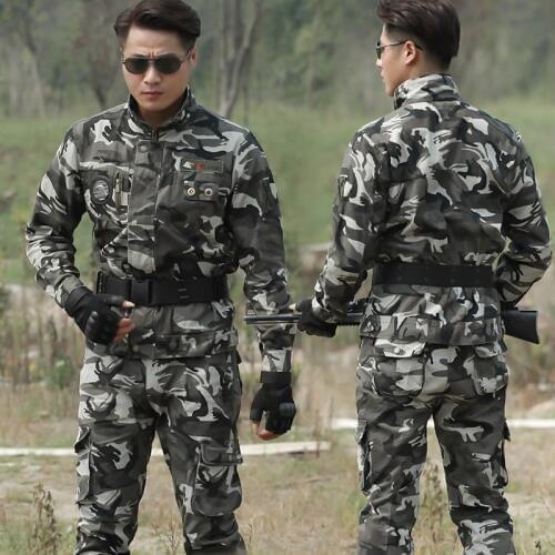 Tactical Army Military Uniform Combat Suits Jacket +pants Camouflage Tactical Working Army Suit Female Sports Sets