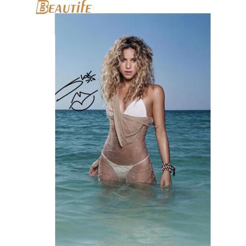 Custom Shakira Canvas Silk Poster for Home Decor Custom Print Cloth Fabric Wall Poster Custom Canvas Poster