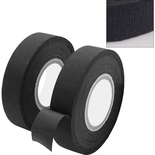 Universal Flannel Fabric Cloth Tape Automotive Wiring Harness Black Flannel Car Anti Rattle Self Adhesive Felt Tape