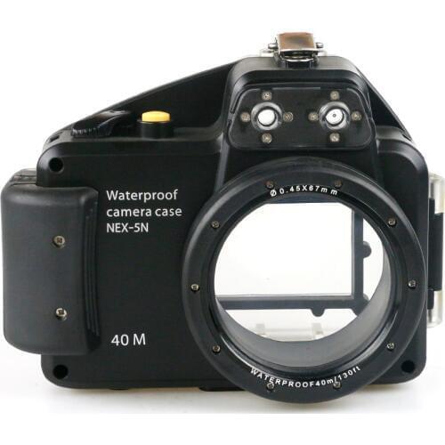 40m / 130ft Waterproof Box Underwater Housing Camera Diving Case for Sony NEX5N Nex-5N with 16mm Lens Bag Cover