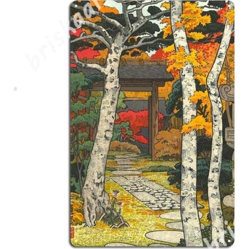 Yoshida Toshi Hakone Shinsengo Sangetsu Angean Hakone Museum Metal Signs Wall Cave create Party Plaques Tin sign Posters