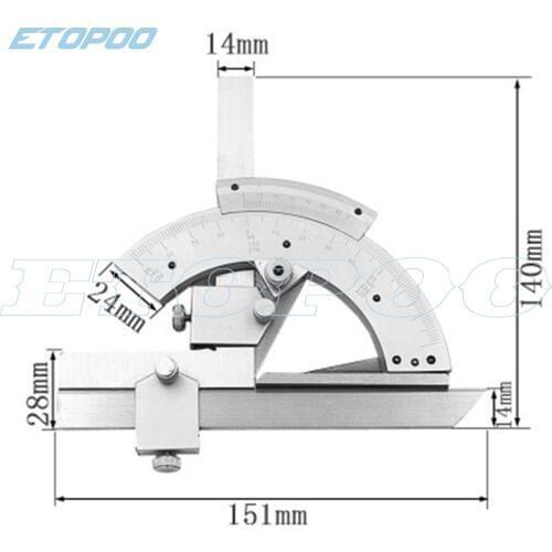 0-320 Degree Universal angle ruler Multi-function Angle measuring instrument protractor tools