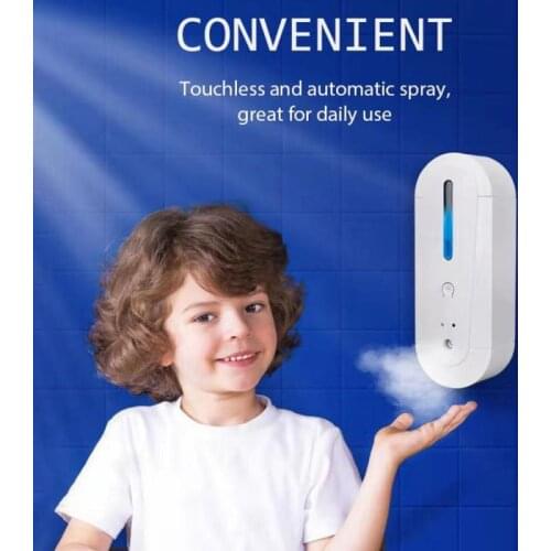 1pcs Wall Hanging Intelligent Alcohol Atomizer Soap Dispensers No Contact Automatic Induction Spray Sterilizer Bathroom Fixture