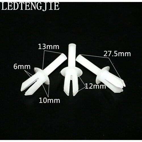 10pcs 6mm hole Bumper Wheel Inner Fender Eyebrow Clips Leaf Lining With staple expansion mandrel For Cayenne / MACA