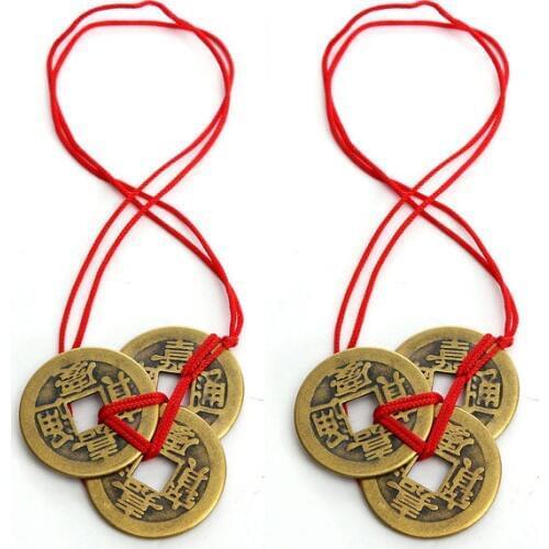 Top Quality Best Price 2 Sets Of 6 Chinese Feng Shui Coins For Wealth And Success Lucky