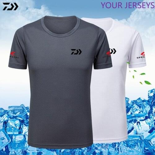 2022 DAIWA Shirts Summer Fishing Quick-Drying Breathable Fishing Shirts Anti-UV Sun Protection Short Sleeve Fishing Clothing