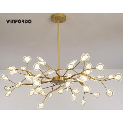 2021 Modern Firefly LED Chandelier Light Tree Branch Pendant Lamp Decorative Hanging Lamp For Home