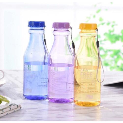 550ML Leak-Proof Sports Water Bottle Large Capacity Plastic Bottle Bicycle Camping Sports Bottle Drinkware + Cover Lip BPA free