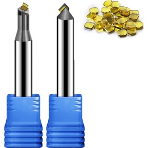 MCD diamond Chamfer polish tools lathe bits Manual crystal highlight Milling Cutter CNC hub turning inserts for acrylic aluminum