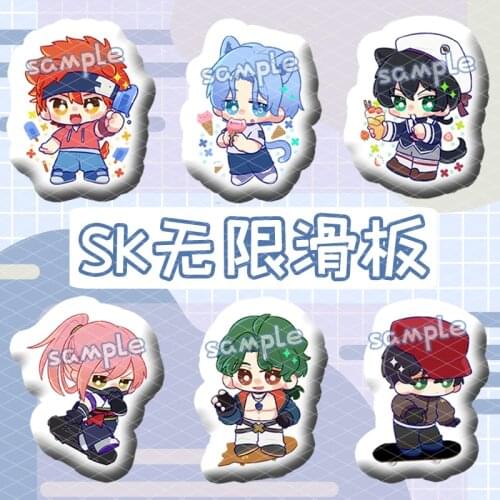 Anime SK EIGHT SK8 the Infinity MIYA REKI LANGA Double Sided Pattern Plush Stuffed Throw Pillow Cartoon Cushion Toys Xmas Gifts