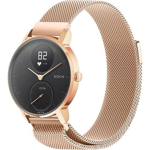 Stainless Steel Milanese Loop Quick Release Wrist Bands for Nokia Withings Steel HR New Arrival
