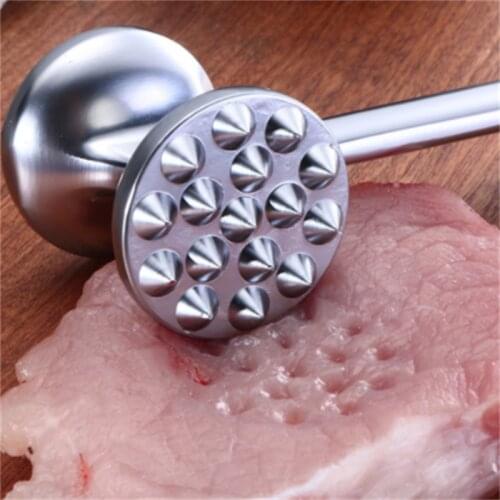 Zinc Alloy Meat Loose Pork Chop Steak Hit Hammer Fish Silk Tender Meat Smash Hammer Creative Kitchen Tool