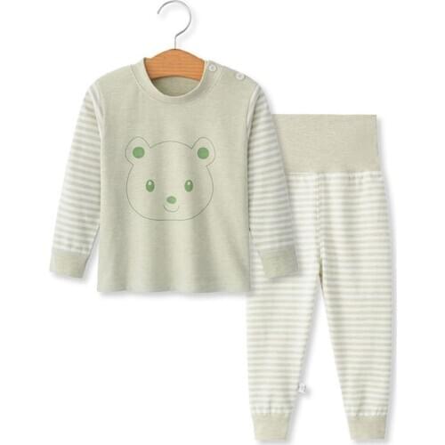 2020 Kids Girls Boys Set Top Pants Pajama Sets Autumn Winter Children Clothing Long Sleeve Sleepwear Suits
