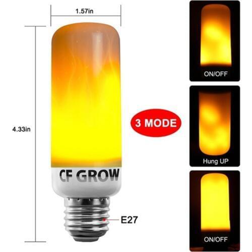E26 E27 LED Flame Effect Fire Light Bulb SMD2835 Flickering Emulation 1&4 Modes LED Flame Lamp E14 1200K~1400K AC85V~265V