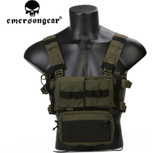 Emersongear MK3 Tactical Chest Rig Micro Fight Modular Adjustable Vest MOLLE Military Army Tactical Hunting Protect Airsoft Gear