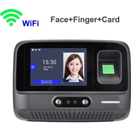 F60 Wifi Tcp/Ip Desk Face Time Attendance Fingerprint and Rfid Card Employee Recording Device